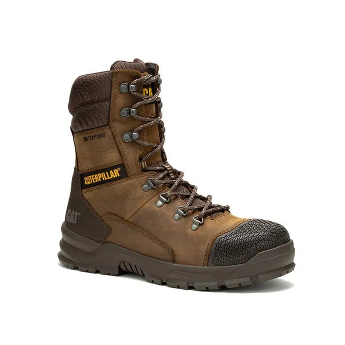 Accomplice X 8034 Waterproof Steel Toe Work Boot Real Brown Men Cat Footwear Boots