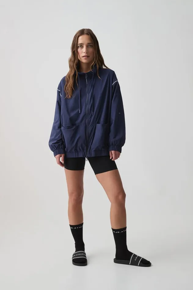 Aje Blazers Jackets and Coats Lightweight Spray Jacket 785 Deep Dive 8211 Women Aje Blazers Jackets and Coats Lightweight Spray Jacket 785 Deep Dive 8211 Women