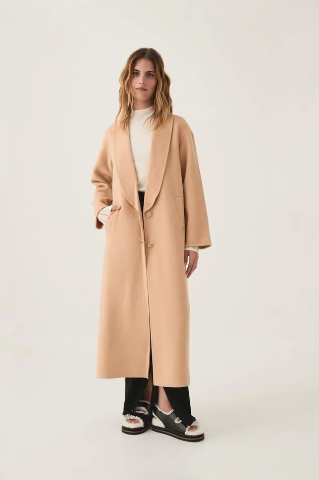 Aje Blazers Jackets and Coats Modular Long Line Wool Coat Ecru Beige 8211 Women Aje Blazers Jackets and Coats Modular Long Line Wool Coat Ecru Beige 8211 Women