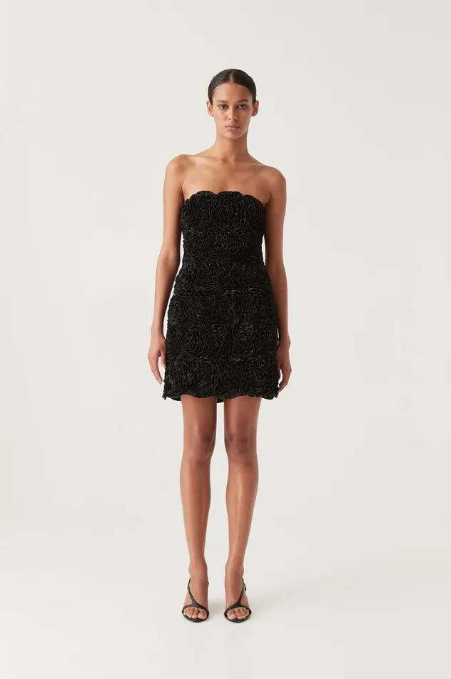 Aje Dresses Gazer Rosette Mini Dress Black 8211 Women