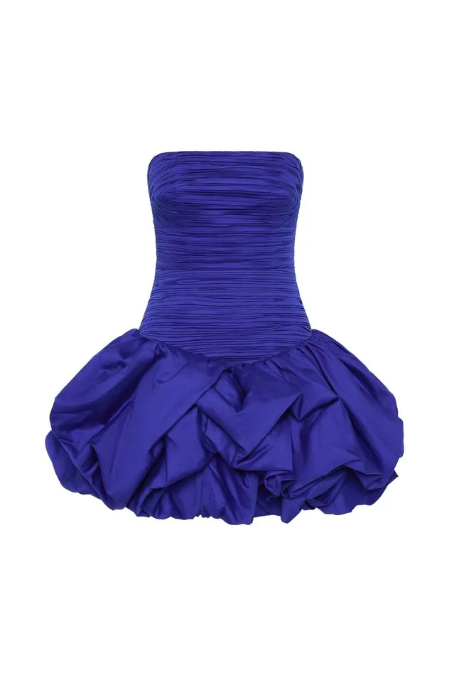 Aje Dresses Violette Bubble Hem Mini Dress Cobalt 8211 Women Aje Dresses Violette Bubble Hem Mini Dress Cobalt 8211 Women