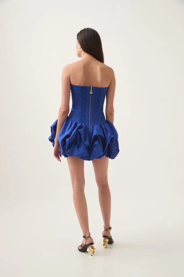 Aje Dresses Violette Bubble Hem Mini Dress Cobalt 8211 Women Aje Dresses Violette Bubble Hem Mini Dress Cobalt 8211 Women