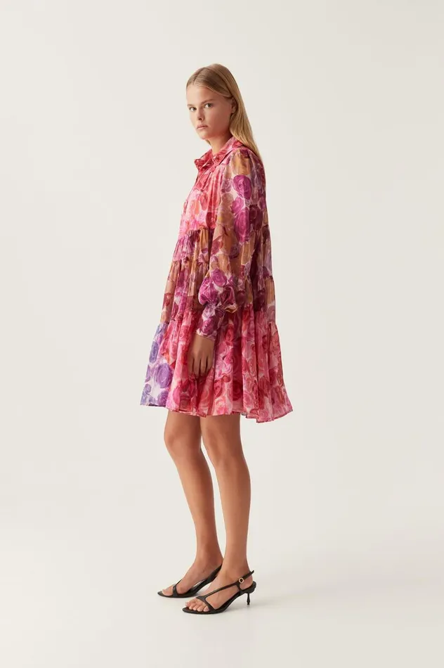 Aje Dresses Vision Smock Mini Dress Kaleidoscopic Rose 8211 Women Aje Dresses Vision Smock Mini Dress Kaleidoscopic Rose 8211 Women