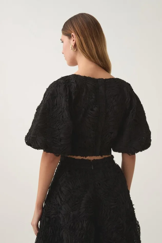 Aje Matching Sets Florential Textured Top Black 8211 Women Aje Matching Sets Florential Textured Top Black 8211 Women