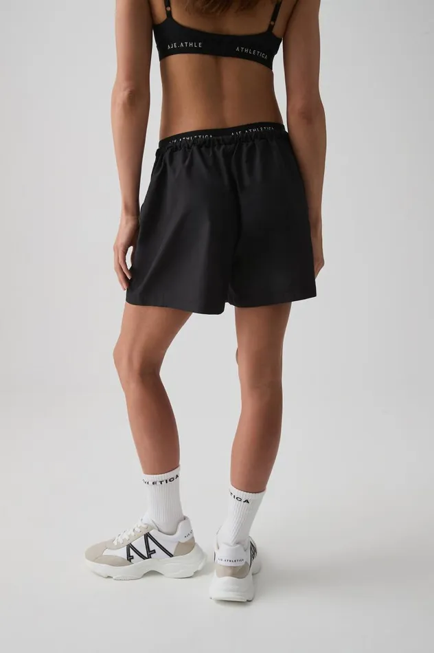 Aje Shorts Double Waist Logo Short 644 Black 8211 Women Aje Shorts Double Waist Logo Short 644 Black 8211 Women