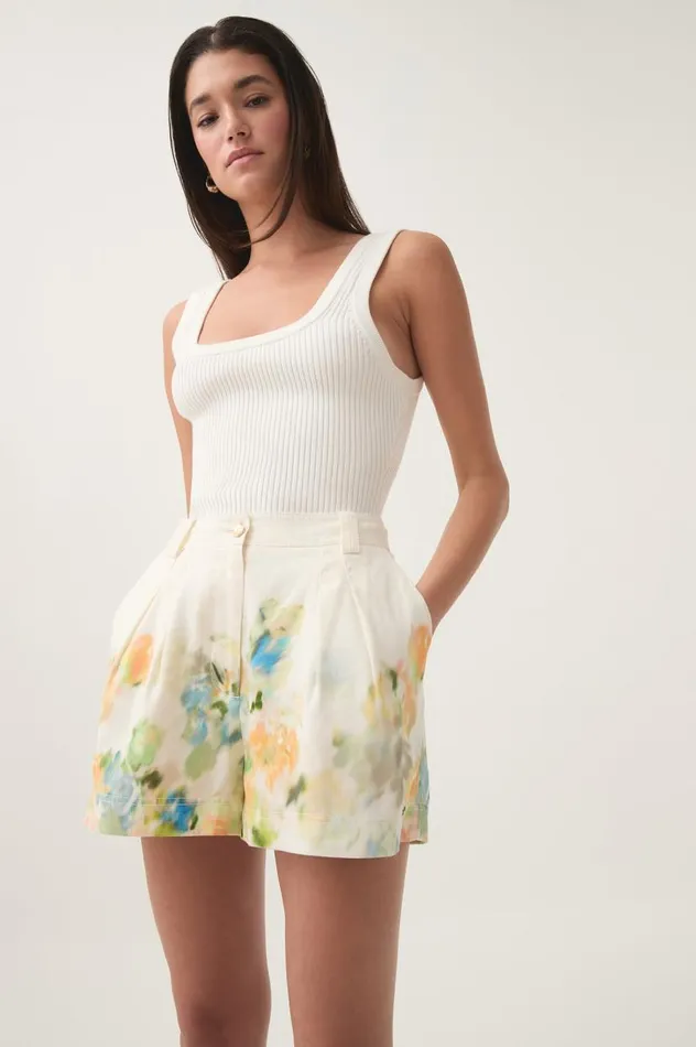 Aje Shorts Romantica Short Floral Haze 8211 Women