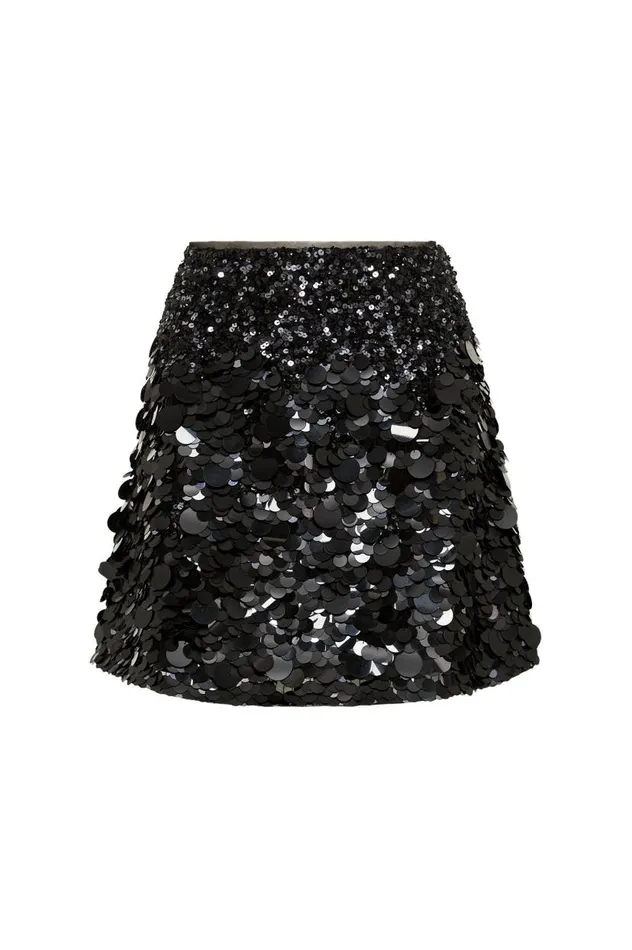 Aje Skirts Cherie Sequin Mini Skirt Black 8211 Women Aje Skirts Cherie Sequin Mini Skirt Black 8211 Women
