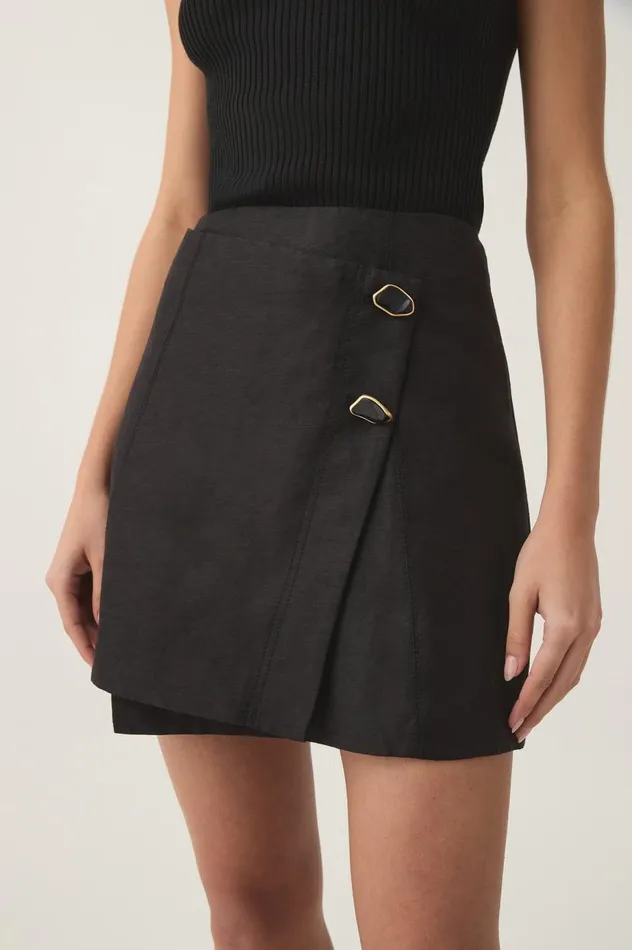 Aje Skirts Velma Mini Skirt Black 8211 Women