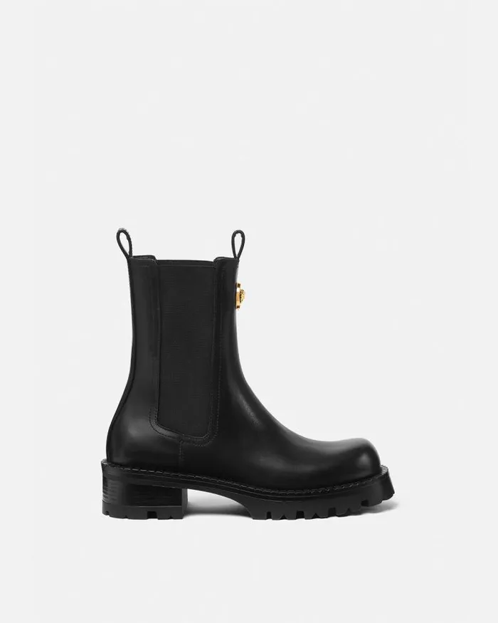 Alia Chelsea Boots 35 Mm Blackgold Women Versace Boots