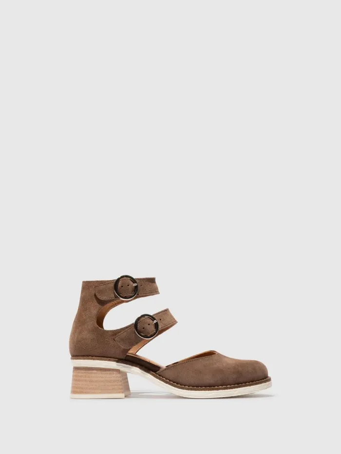 Ankle Strap Shoes CAIR089FLY TAUPE Women Fly London Shoes