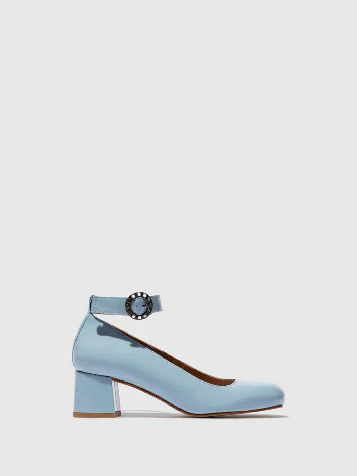 Ankle Strap Shoes SAZI082FLY SKY BLUE Women Fly London Shoes