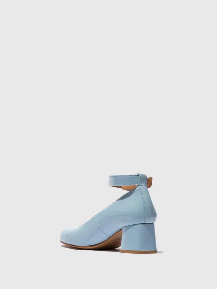 Ankle Strap Shoes SAZI082FLY SKY BLUE Women Fly London Shoes