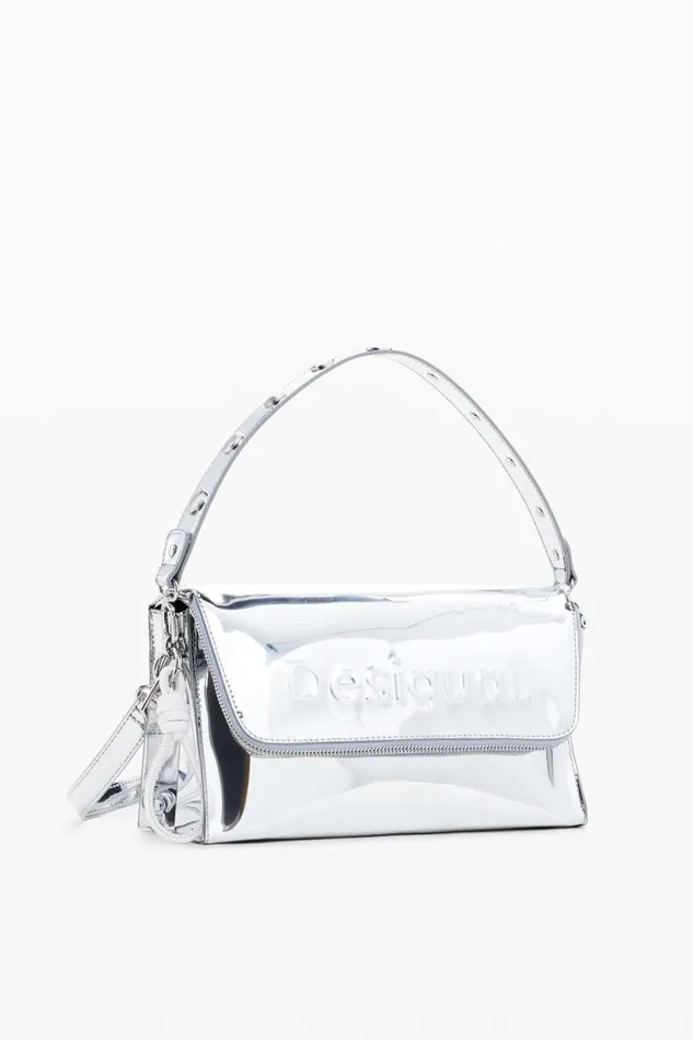 Bags Women Desigual Half Logo Crossbody Bag Black