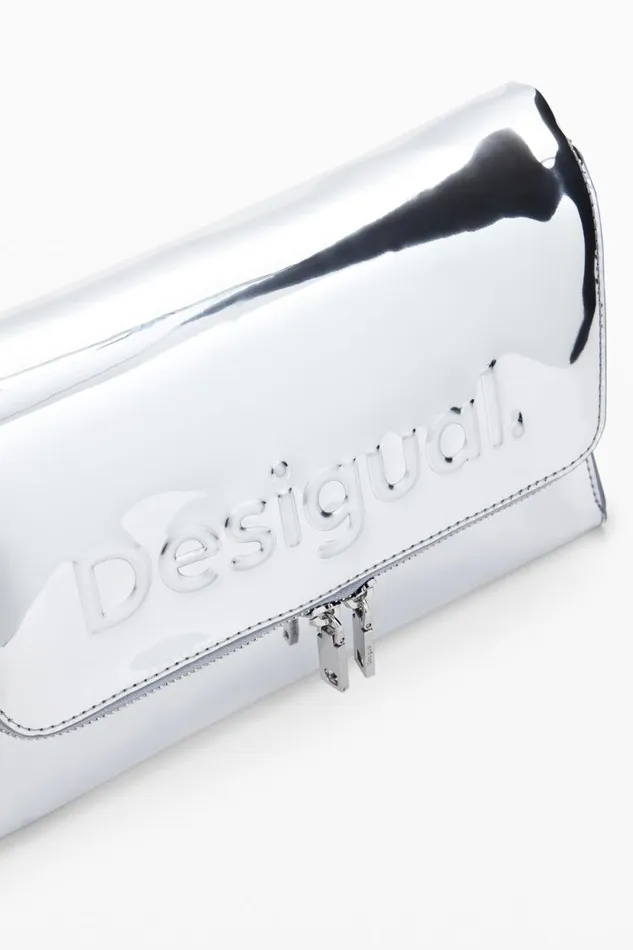 Bags Women Desigual Half Logo Crossbody Bag Black