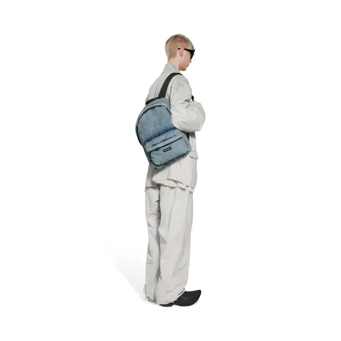 Balenciaga Backpacks Men Men039s Explorer Backpack Denim In Faded Blue Faded Blue