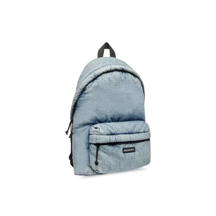 Balenciaga Backpacks Men Men039s Explorer Backpack Denim In Faded Blue Faded Blue