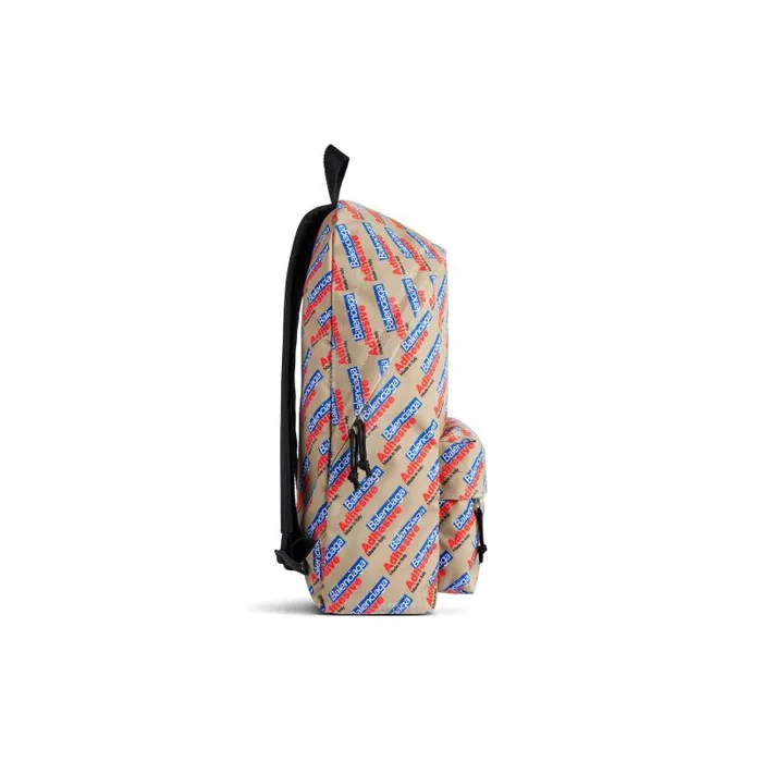 Balenciaga Backpacks Men Men039s Explorer Backpack In Beigeredblue Beigeredblue Balenciaga Backpacks Men Men039s Explorer Backpack In Beigeredblue Beigeredblue