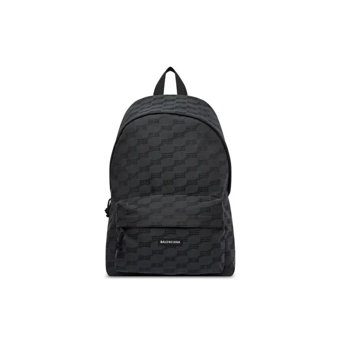 Balenciaga Backpacks Men Men039s Signature Medium Backpack Bb Monogram Jacquard Canvas In Black Black Balenciaga Backpacks Men Men039s Signature Medium Backpack Bb Monogram Jacquard Canvas In Black Black