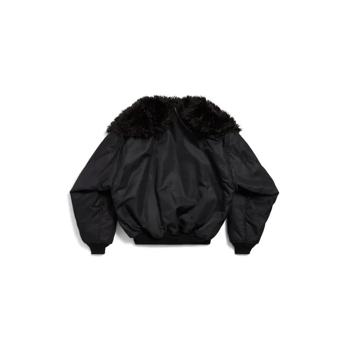 Balenciaga Coats and Jackets Men Men039s Hooded Bomber In Black Black