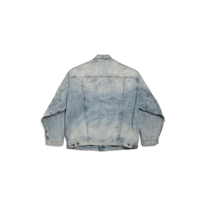 Balenciaga Coats and Jackets Men Men039s Oversized Jacket In Blue Blue Balenciaga Coats and Jackets Men Men039s Oversized Jacket In Blue Blue