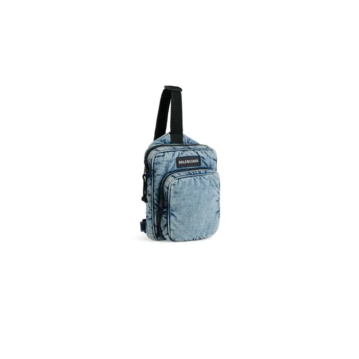 Balenciaga Crossbodies and Messengers Men Men039s Explorer Crossbody Messenger Bag Denim In Faded Blue Faded Blue Balenciaga Crossbodies and Messengers Men Men039s Explorer Crossbody Messenger Bag Denim In Faded Blue Faded Blue