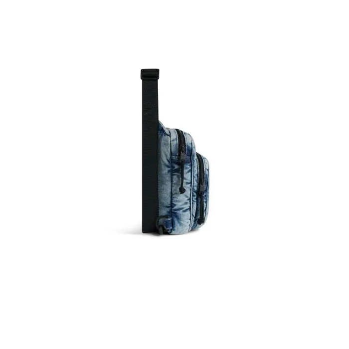 Balenciaga Crossbodies and Messengers Men Men039s Explorer Crossbody Messenger Bag Denim In Faded Blue Faded Blue Balenciaga Crossbodies and Messengers Men Men039s Explorer Crossbody Messenger Bag Denim In Faded Blue Faded Blue