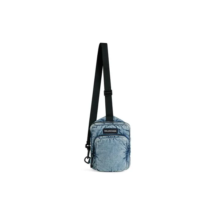 Balenciaga Crossbodies and Messengers Men Men039s Explorer Crossbody Messenger Bag Denim In Faded Blue Faded Blue Balenciaga Crossbodies and Messengers Men Men039s Explorer Crossbody Messenger Bag Denim In Faded Blue Faded Blue