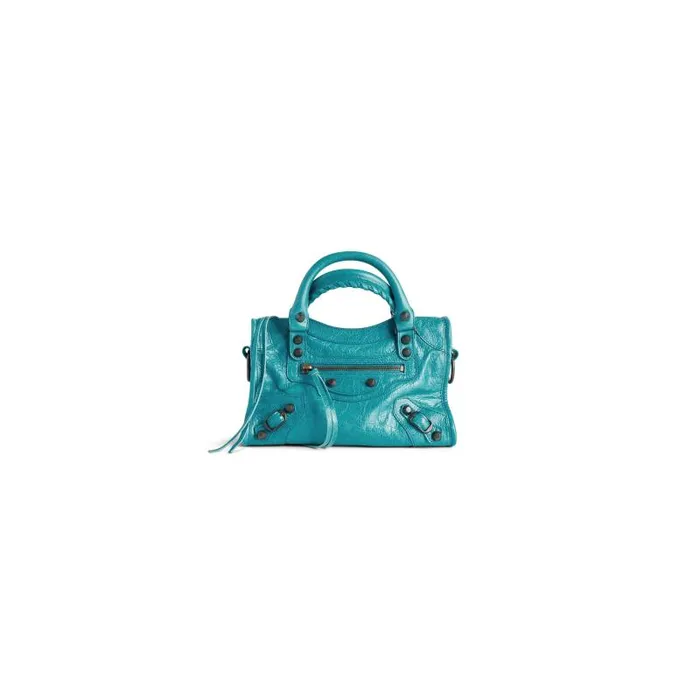 Balenciaga Handbags Women Women039s Le City Mini Bag In Turquoise Turquoise