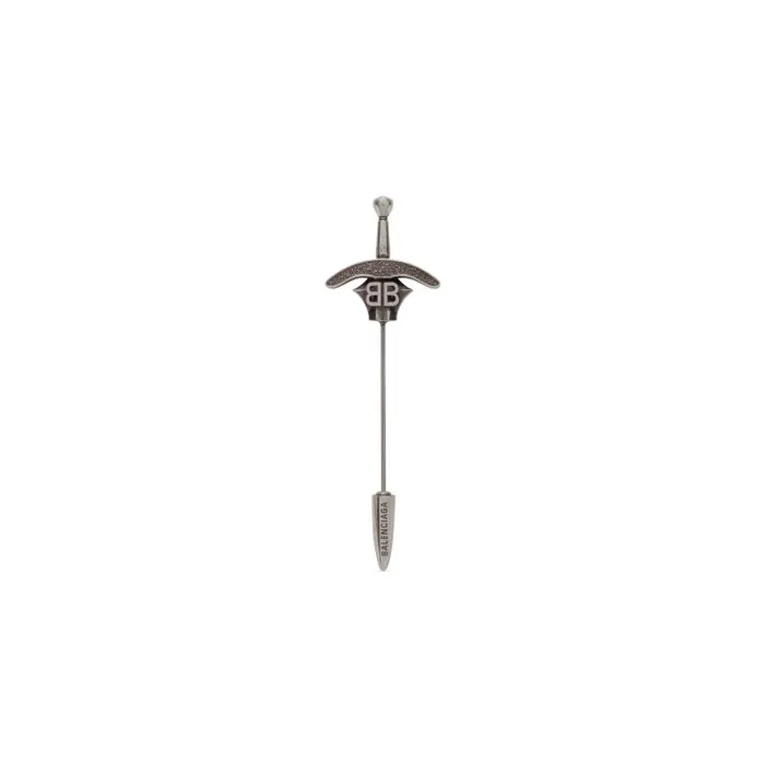 Balenciaga Jewelry WomenMen Goth Sword Brooch In Antique Silver Antique Silver Balenciaga Jewelry WomenMen Goth Sword Brooch In Antique Silver Antique Silver