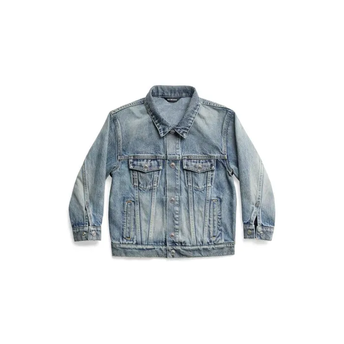 Balenciaga Kids WomenMen Kids 8211 Political Campaign Oversized Jacket In Light Blue Light Blue Balenciaga Kids WomenMen Kids 8211 Political Campaign Oversized Jacket In Light Blue Light Blue