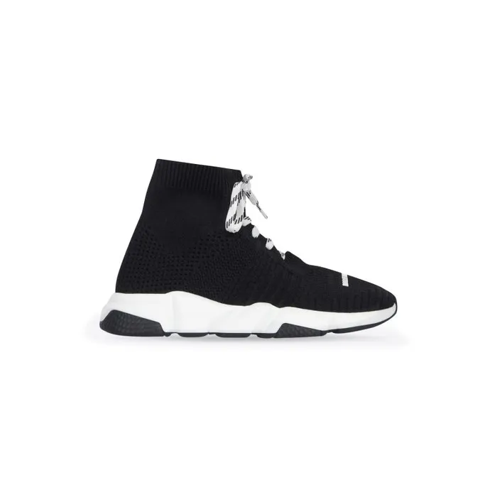Balenciaga Kids WomenMen Kids 8211 Speed Laceup Recycled Knit Sneaker In Blackwhite Blackwhite Balenciaga Kids WomenMen Kids 8211 Speed Laceup Recycled Knit Sneaker In Blackwhite Blackwhite