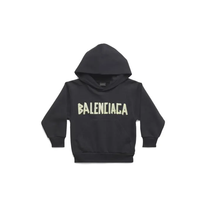 Balenciaga Kids WomenMen Kids 8211 Tape Type Hoodie In Black Faded Black Faded Balenciaga Kids WomenMen Kids 8211 Tape Type Hoodie In Black Faded Black Faded