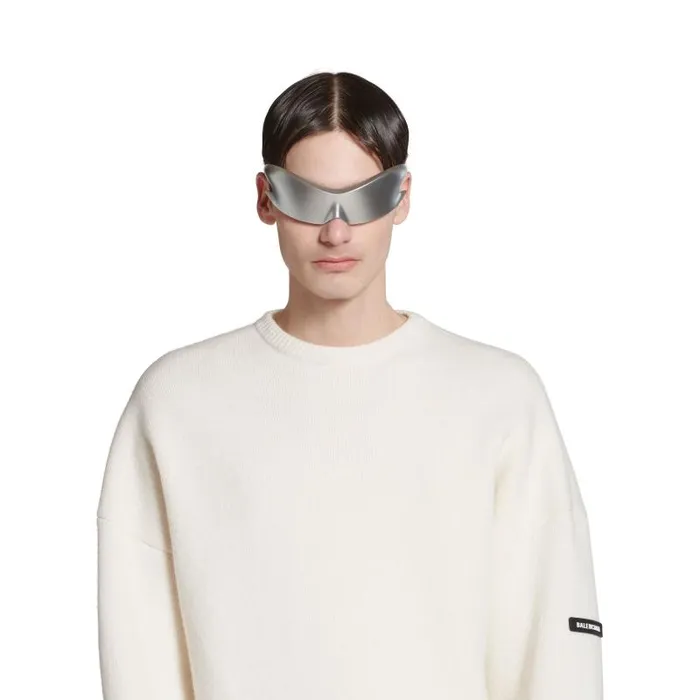Balenciaga Knitwear Men Men039s Sweater In White White Balenciaga Knitwear Men Men039s Sweater In White White