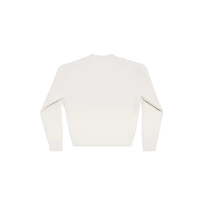 Balenciaga Knitwear Men Men039s Sweater In White White Balenciaga Knitwear Men Men039s Sweater In White White