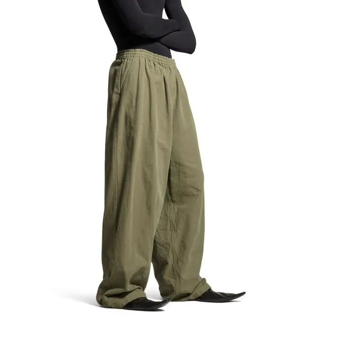 Balenciaga Pants Men Men039s Baggy Pants In Green Green Balenciaga Pants Men Men039s Baggy Pants In Green Green