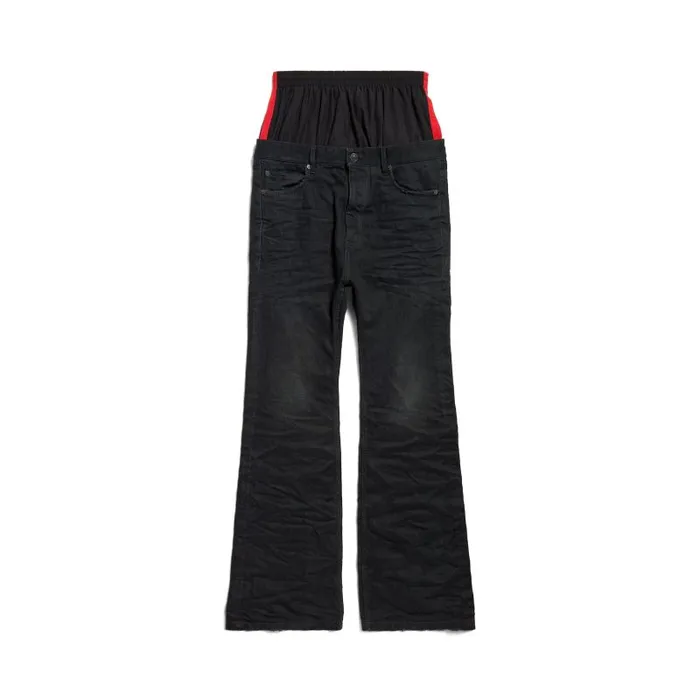 Balenciaga Pants Men Men039s Layered Jeans In Multicolored Multicolored Balenciaga Pants Men Men039s Layered Jeans In Multicolored Multicolored