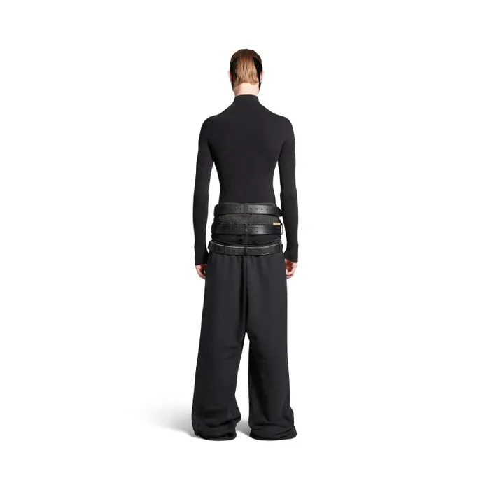 Balenciaga Pants Men Men039s Layered Jogging Pants In Black Black Balenciaga Pants Men Men039s Layered Jogging Pants In Black Black
