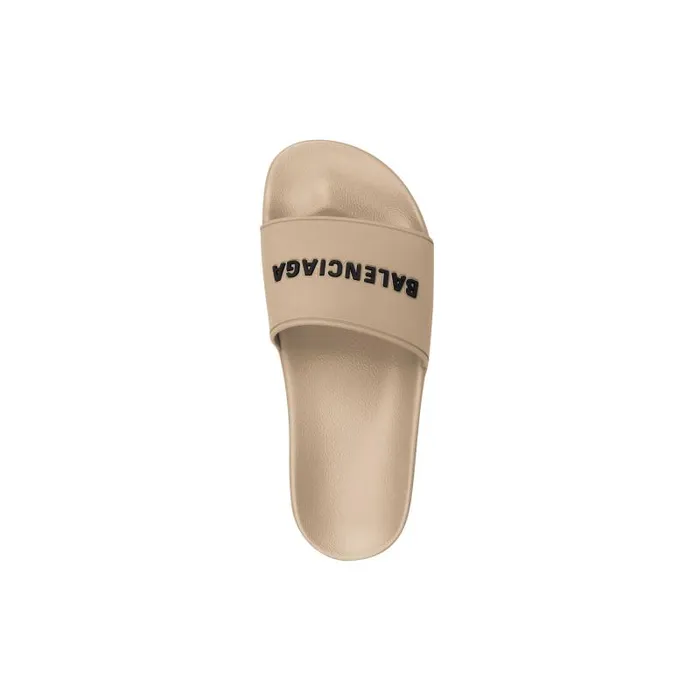 Balenciaga Sandals and Mules Women Women039s Pool Slide Sandal In Beige Beige Balenciaga Sandals and Mules Women Women039s Pool Slide Sandal In Beige Beige