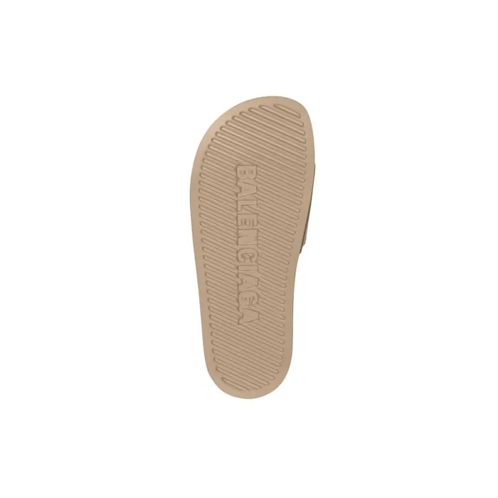 Balenciaga Sandals and Mules Women Women039s Pool Slide Sandal In Beige Beige Balenciaga Sandals and Mules Women Women039s Pool Slide Sandal In Beige Beige