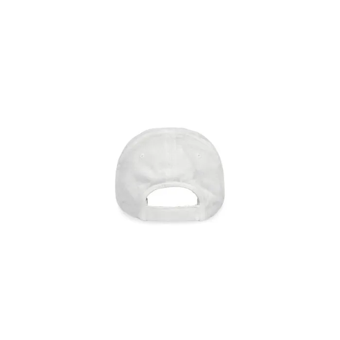 Balenciaga Scarves and Caps WomenMen Double Logo Cap In White White Balenciaga Scarves and Caps WomenMen Double Logo Cap In White White