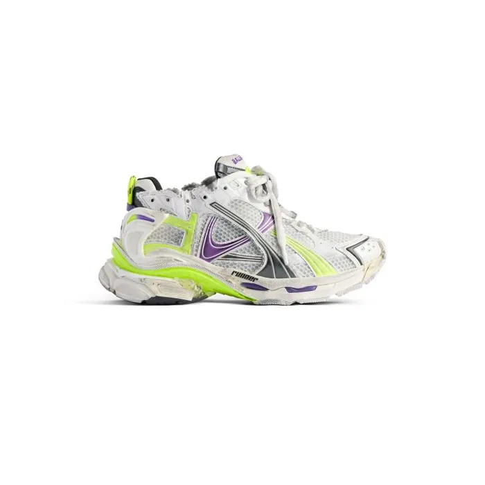 Balenciaga Sneakers Men Men039s Runner Sneaker In Whiteneon Yellowgreypurple Whiteneon Yellowgreypurple Balenciaga Sneakers Men Men039s Runner Sneaker In Whiteneon Yellowgreypurple Whiteneon Yellowgreypurple