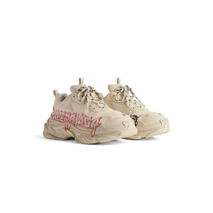 Balenciaga Sneakers Men Men039s Triple S Sneaker Diy Metal In Whiteredblack Whiteredblack