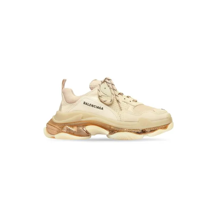 Balenciaga Sneakers Women Women039s Triple S Clear Sole Sneaker In Beige Beige Balenciaga Sneakers Women Women039s Triple S Clear Sole Sneaker In Beige Beige