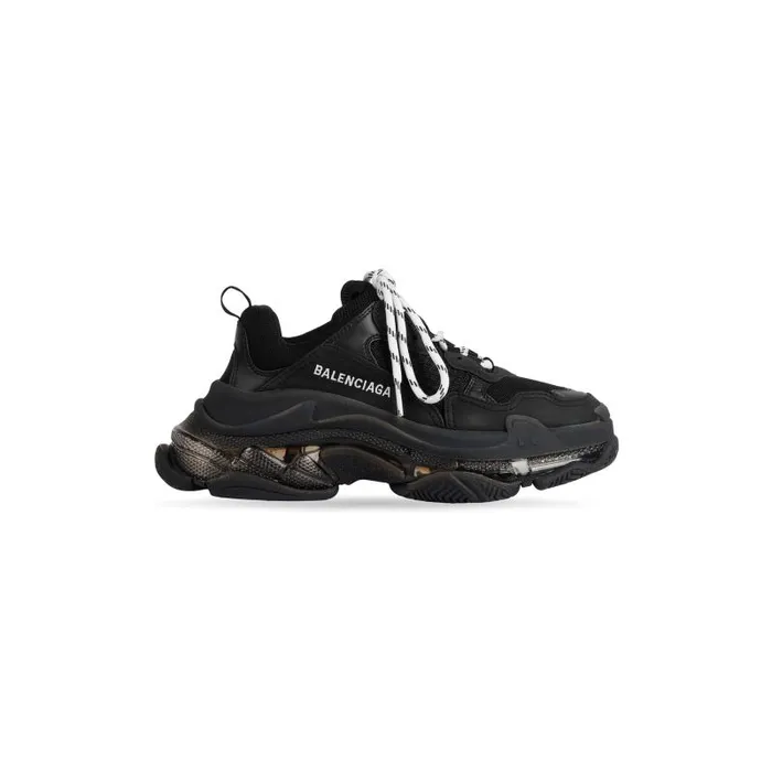 Balenciaga Sneakers Women Women039s Triple S Clear Sole Sneaker In Black Black Balenciaga Sneakers Women Women039s Triple S Clear Sole Sneaker In Black Black