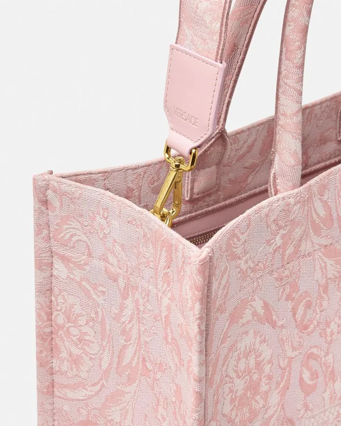 Barocco Athena Medium Tote Bag Pinkprint Women Versace Totes