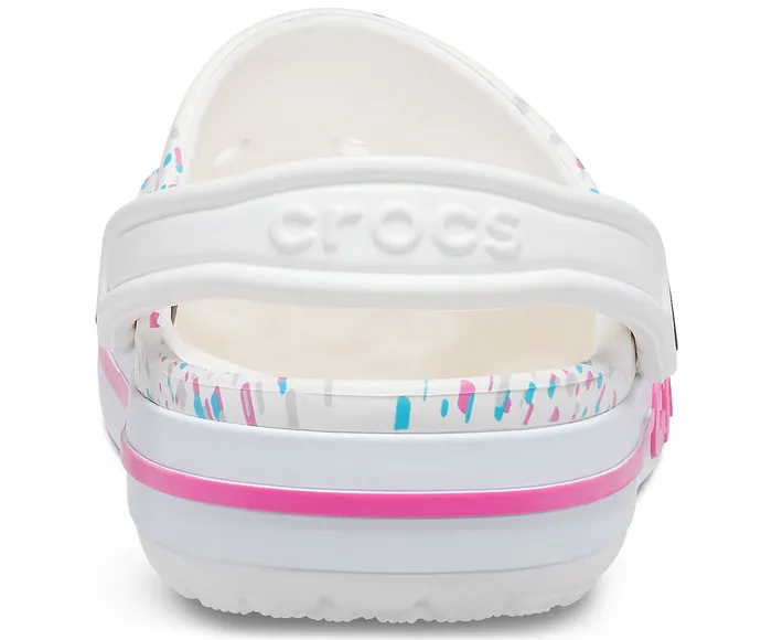 Bayaband Seasonal Printed Clog White Multi WomenMen Clogs Crocs