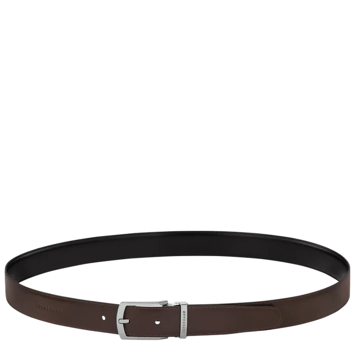 Belts Longchamp Men Delta Box BlackMocha