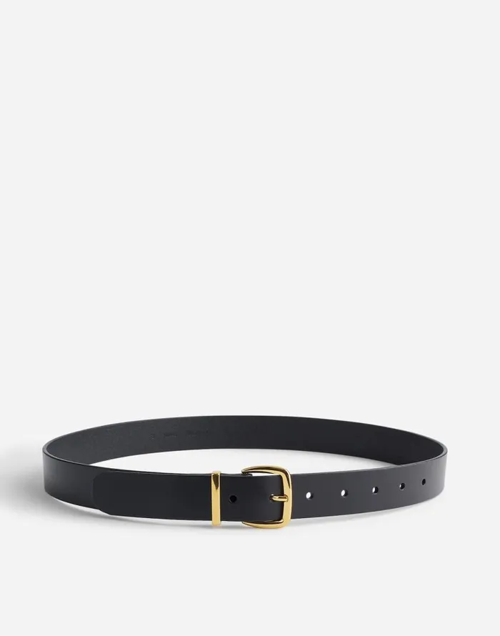 Belts Women Madewell The Essential Leather Belt True Black