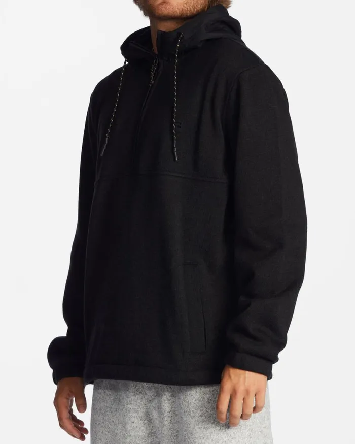 Billabong ADiv Boundary Hooded HalfZip Pullover Black Heather Mens Hoodies and Fleece Billabong ADiv Boundary Hooded HalfZip Pullover Black Heather Mens Hoodies and Fleece