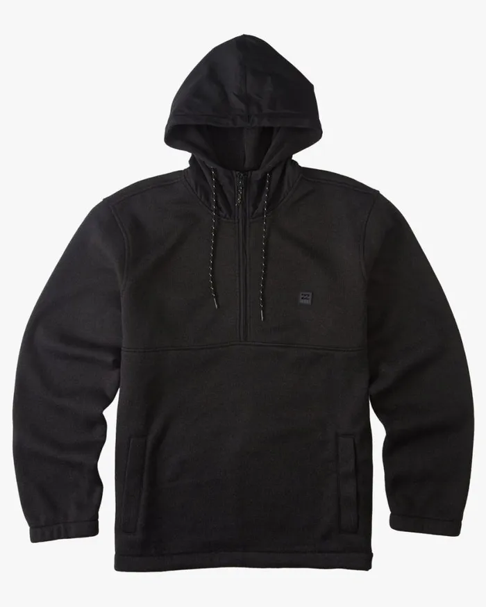 Billabong ADiv Boundary Hooded HalfZip Pullover Black Heather Mens Hoodies and Fleece Billabong ADiv Boundary Hooded HalfZip Pullover Black Heather Mens Hoodies and Fleece